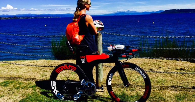 Meredith Kessler triathlete Lake Taupo New Zealand Ventum bike